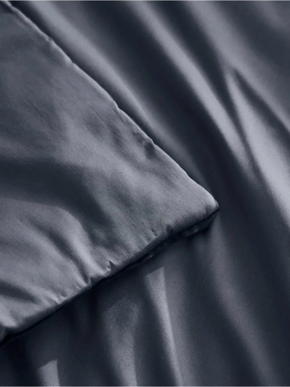 Boll & Branch Cotton Comforter Set in Slate Blue